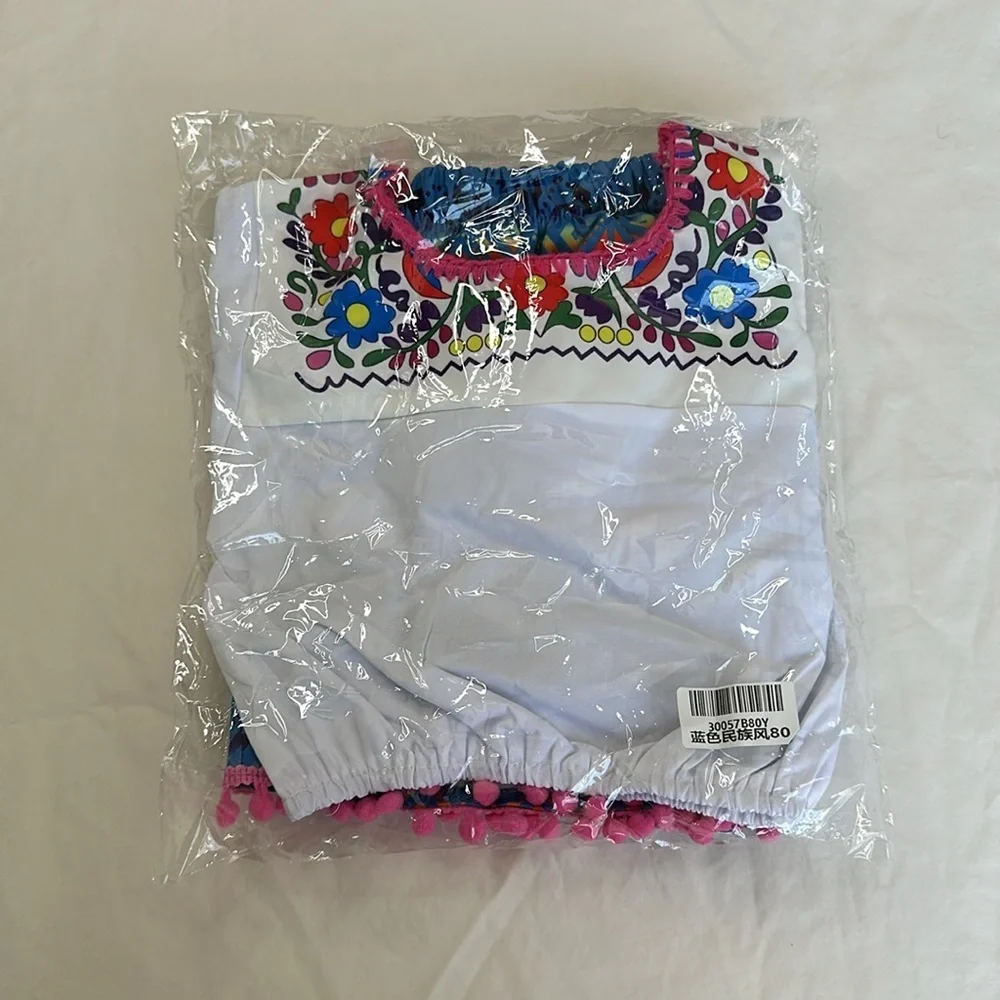 NEW WITH TAGS! 3 piece summer ruffle set Perfect for cinco de mayo, first fiesta